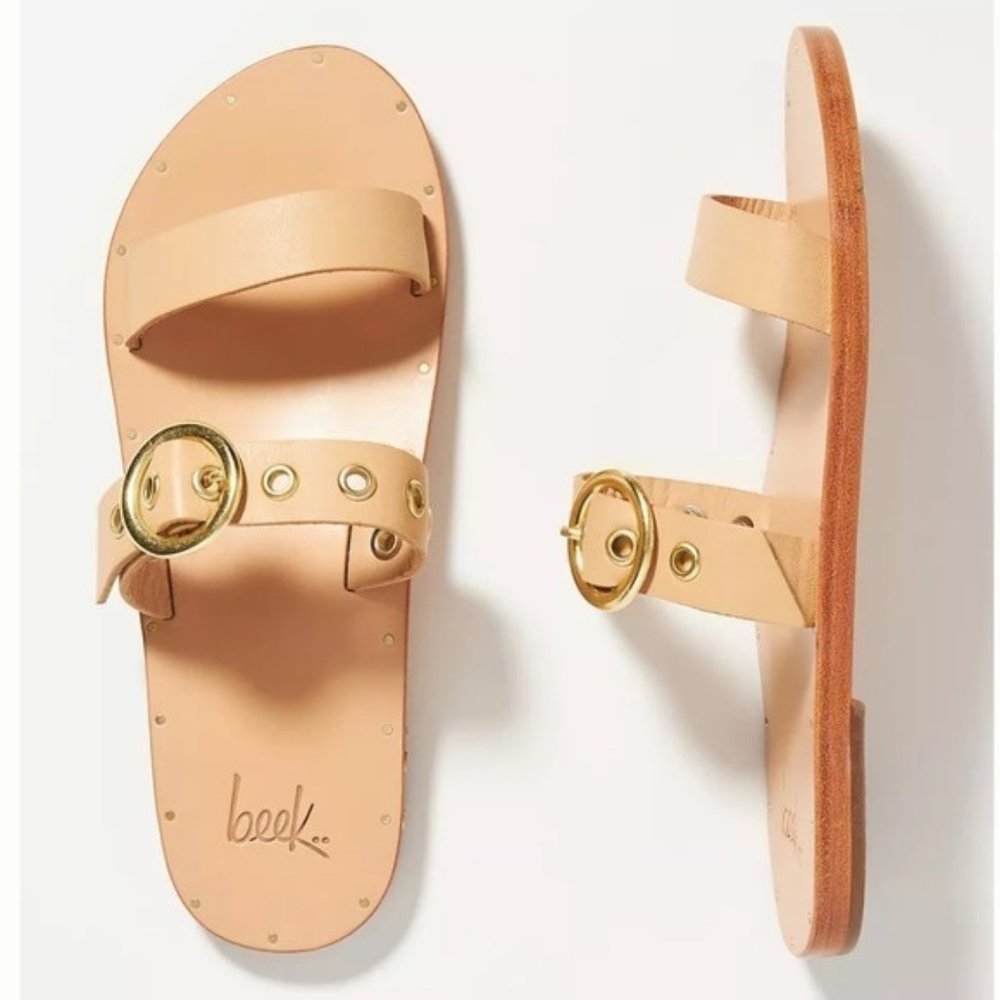Beek Maleo Leather Sandals in Sand